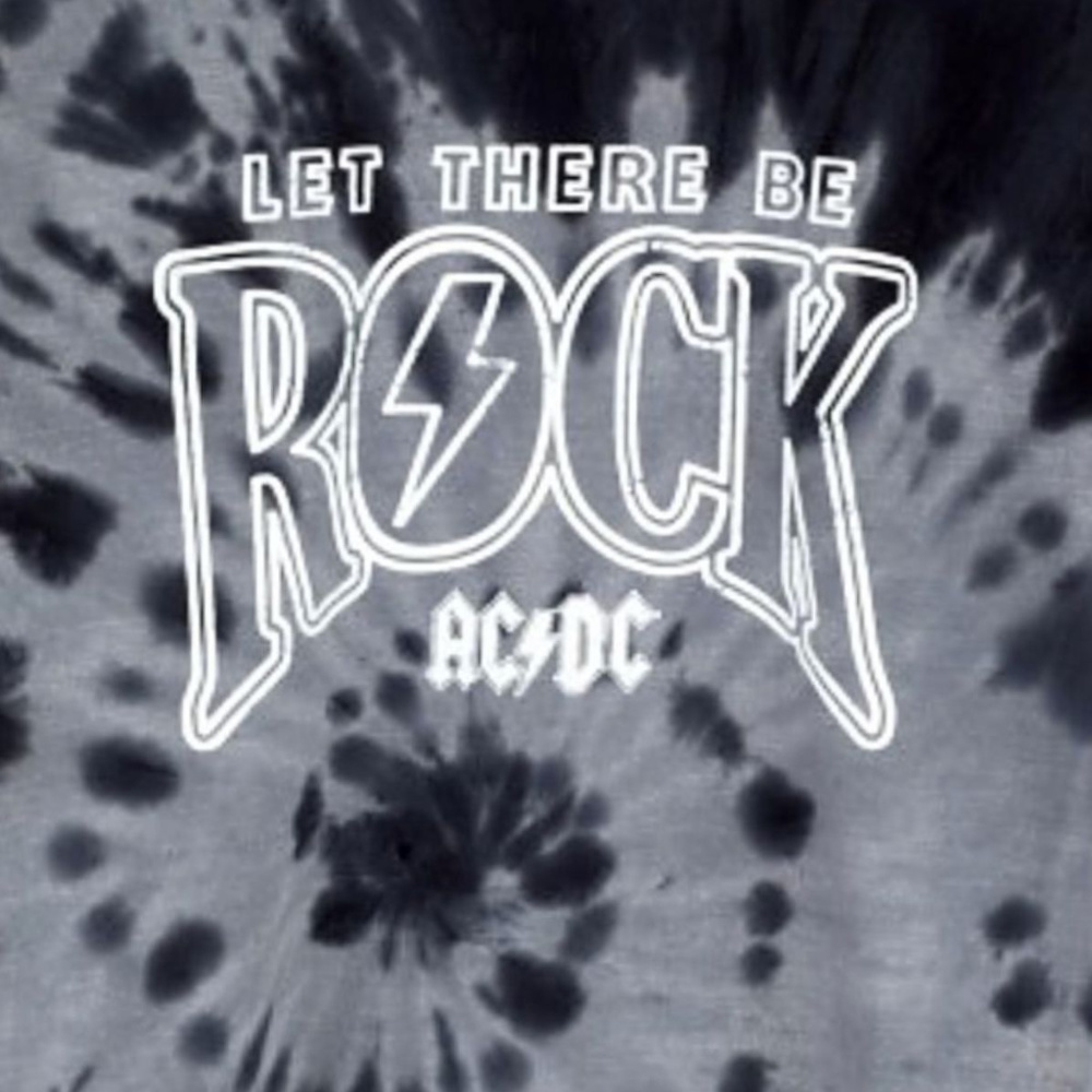 AC/DC Let There Be Rock Tie Dye T-Shirt XL NWT - Picture 2 of 2